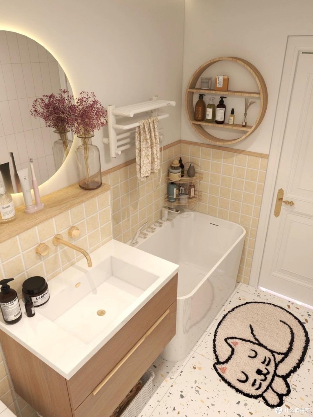 小户型卫生间这样布置,温馨宜居,接地气!