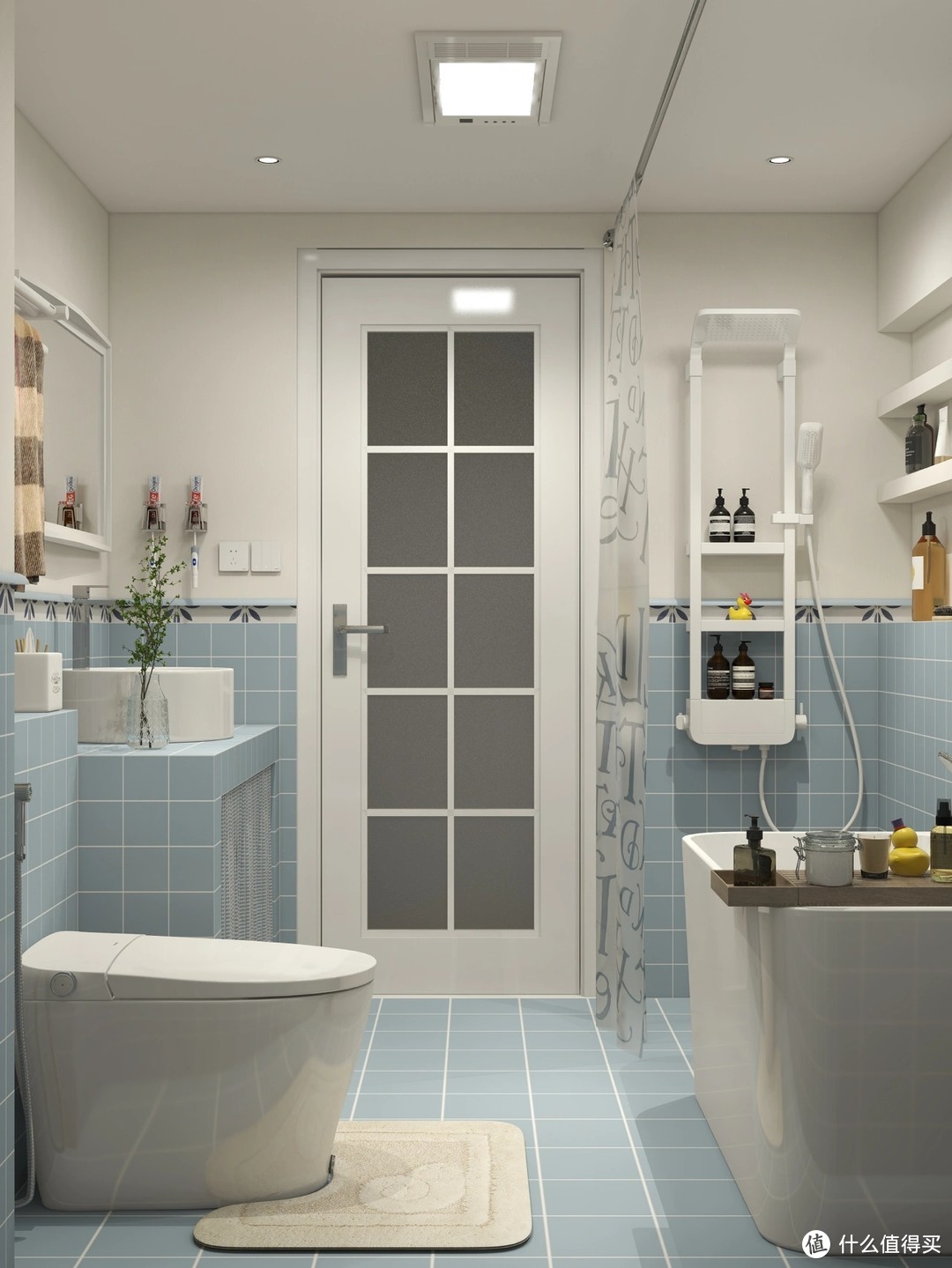 卫生间设计案例分享，砖砌浴室柜，省钱又好看！