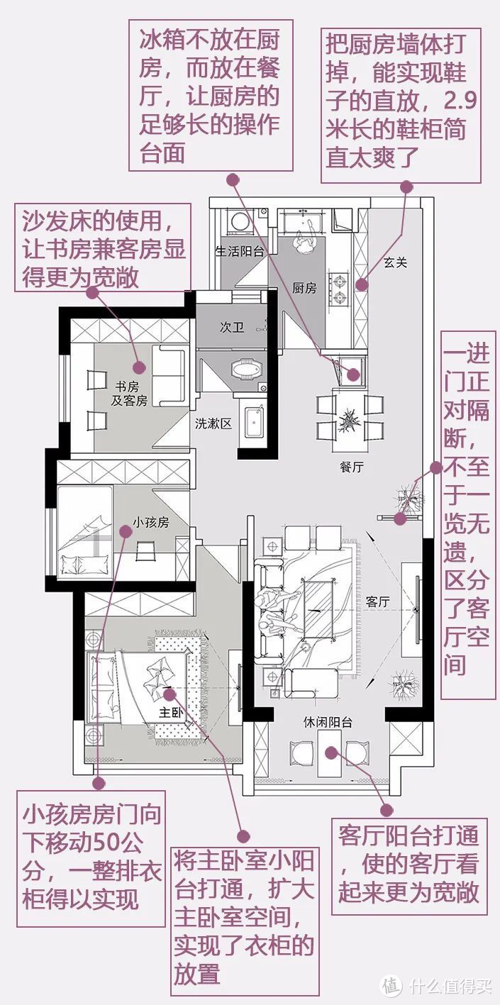 通过后期户型改造可以大大地提高生活品质，看了她家方案，学习了