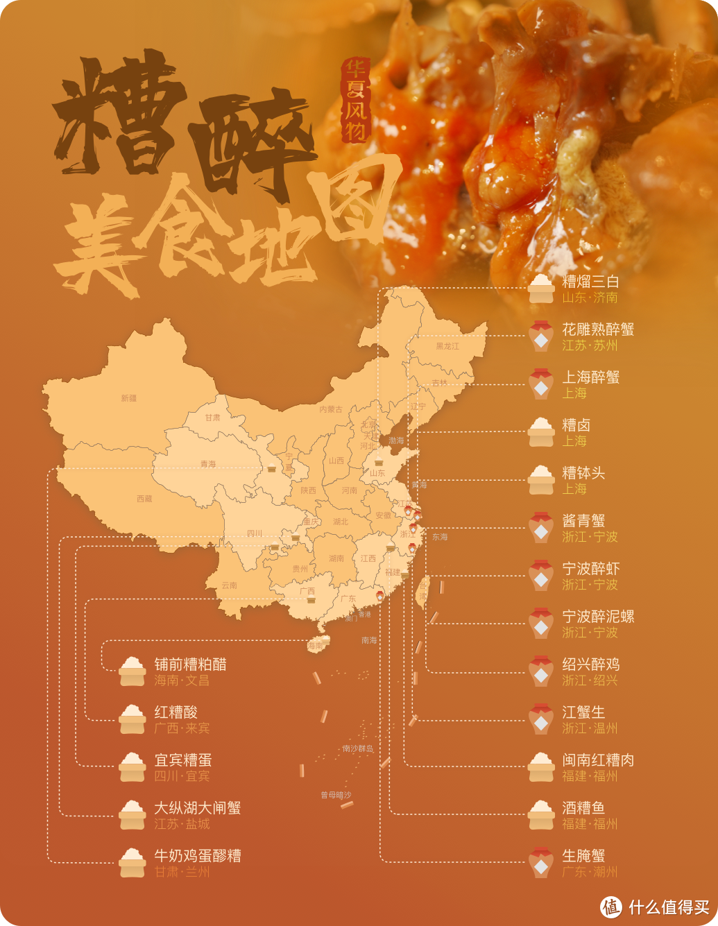  糟醉美食地图 ©华夏风物