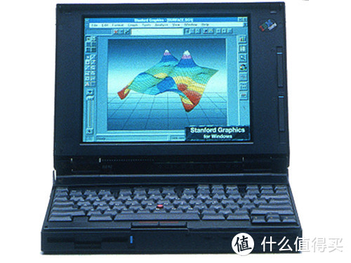 1992年发布的第一代ThinkPad 700C，头一次引入了经典的“小红点”