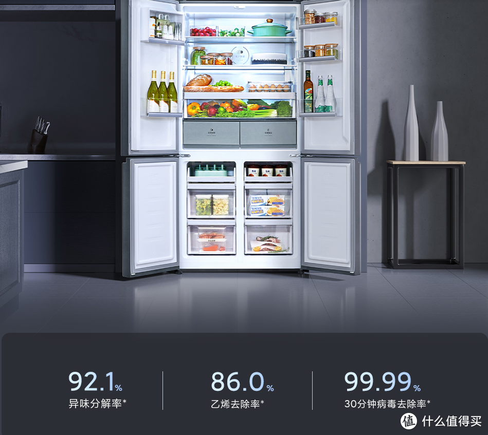 更美！更高端！米家十字四门尊享版550L冰箱，“鲜”体验