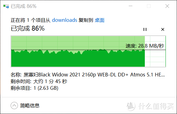 传输速度28M，还是非常能用的