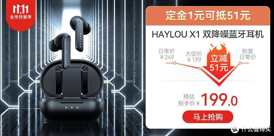 199元的6麦ANC降噪真无线耳机你心动了吗？haylou嘿喽X1耳机体验