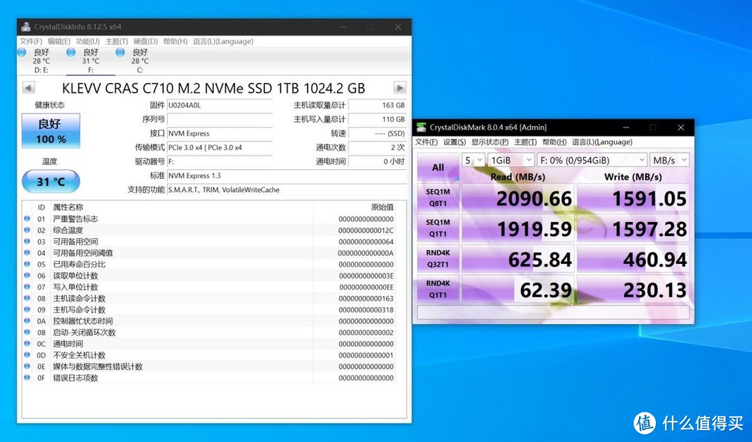 科赋 CRAS C710 M.2 NVMe 1TB固态硬盘测评！大容量平价新选择！