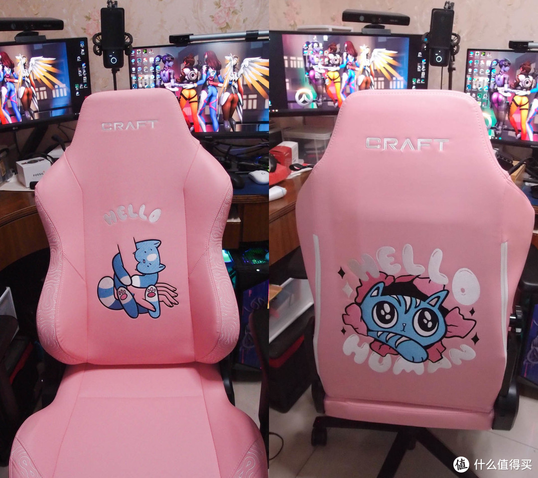 猛男粉！DXRACER迪锐克斯电竞椅 夸父系列Craft-hello cat