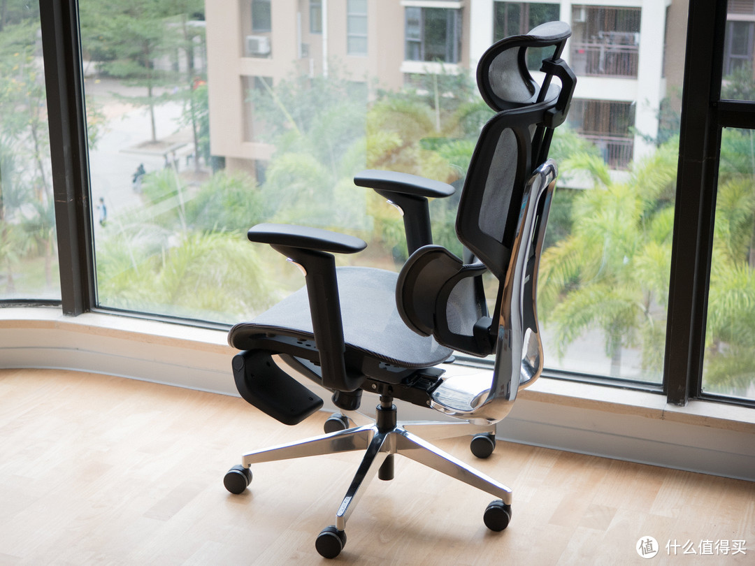 黑白调E3人体工学椅，这个腰靠爱了爱了！