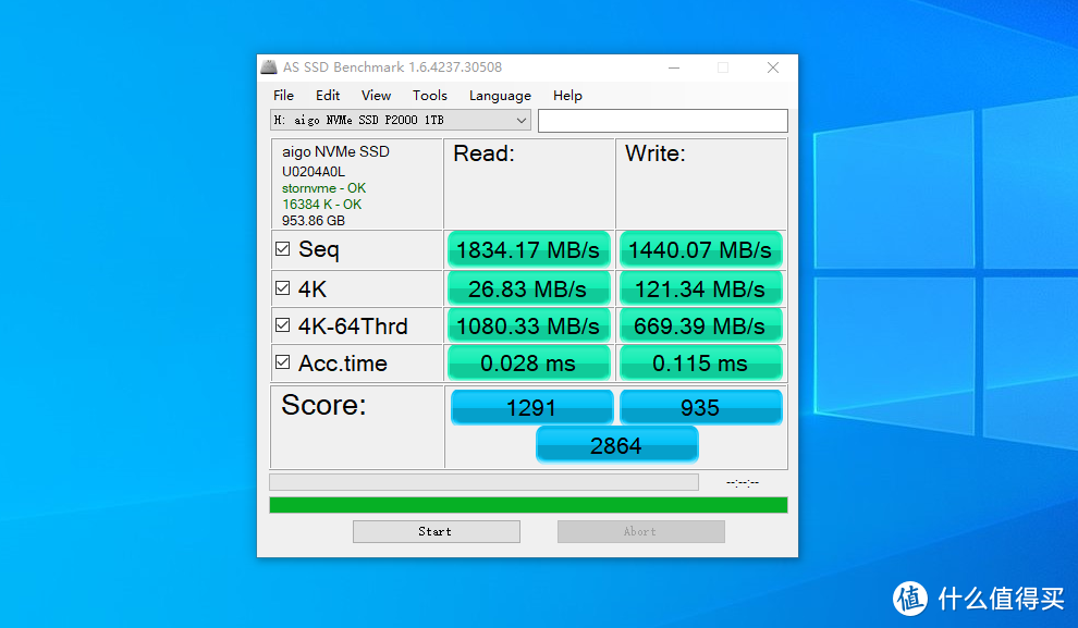 「AS SSD Benchmark测试」