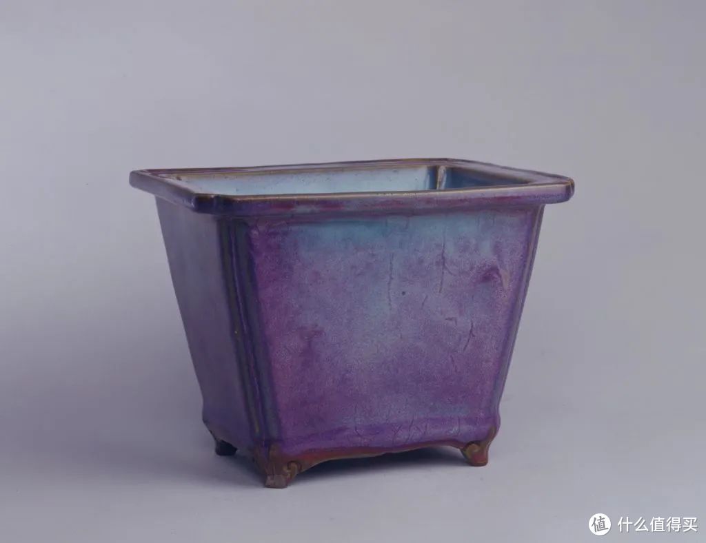 钧窑玫瑰紫釉长方花盆，故宫博物院 藏 ©️故宫博物院