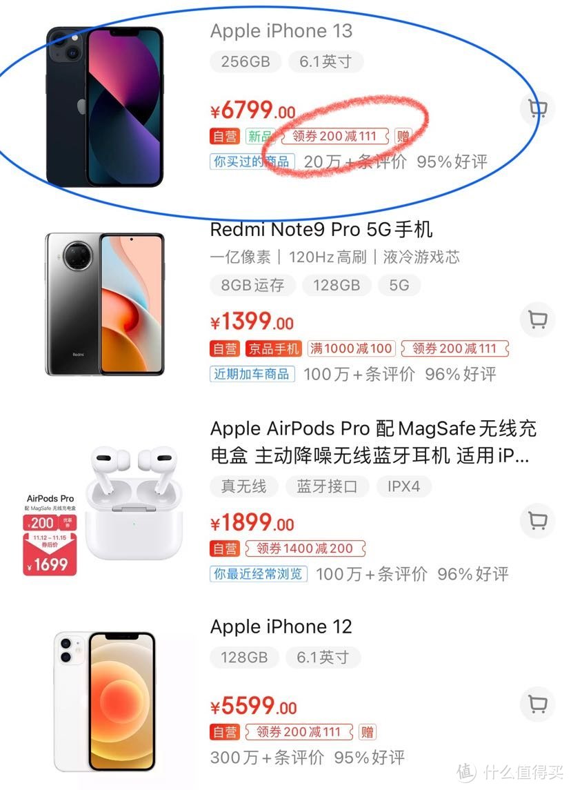 双11你在京东自营入手的这些小米、苹果手机价格是底价了吗（部分带截图）