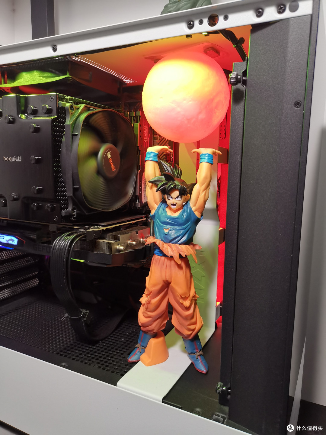 给悟空手办做了个元气弹有特效啦