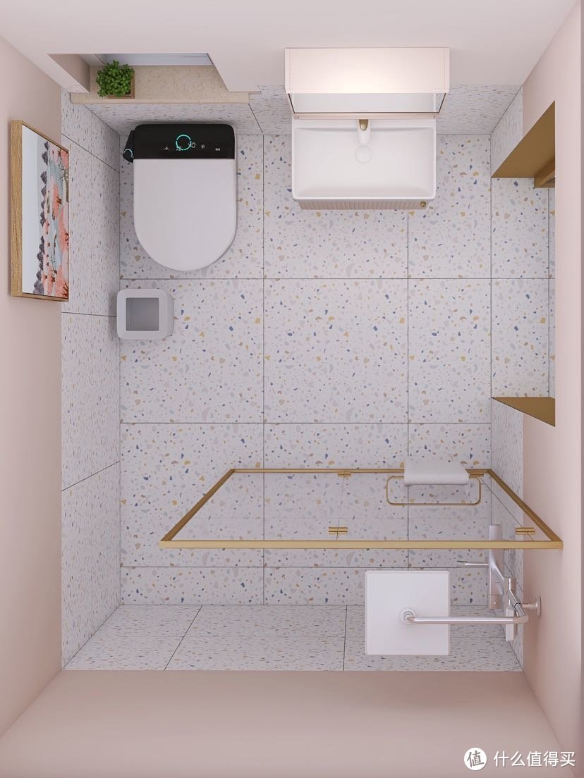 3㎡小户型卫生间装修方案|小号浴室柜