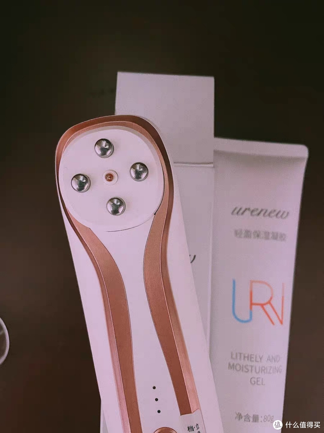 urenew优而新美容仪四极射频美容仪器家用脸部面部微电流提拉紧致啦啦