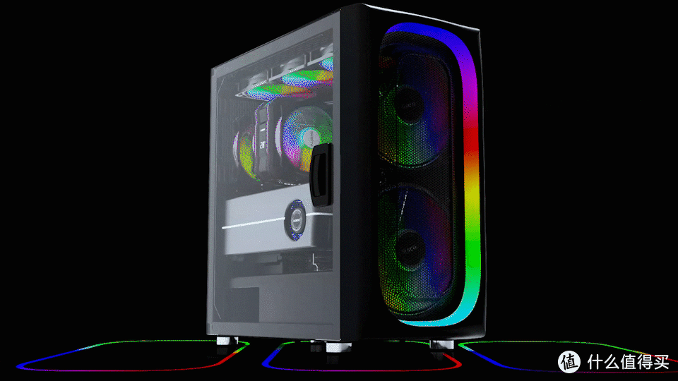 ALSEYE Ai 电脑机箱，侧透超大空间，RGB外观炫酷！