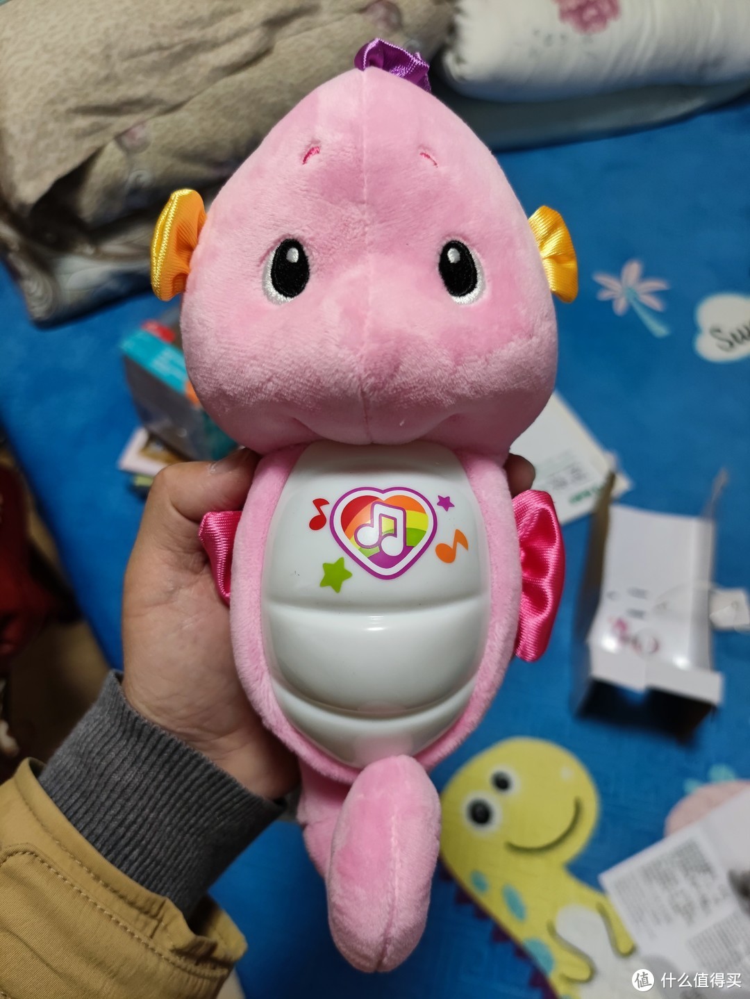 图书馆猿のFisher-Price 费雪 婴儿新版声光安抚海马 简单晒