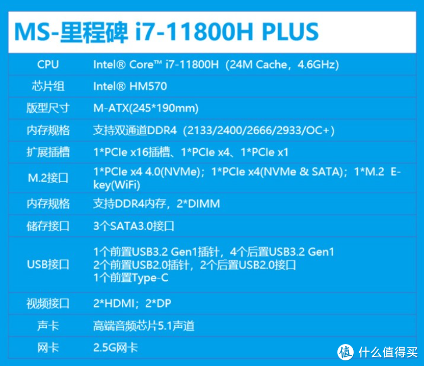 居然用上了笔记本CPU：铭瑄发布 MS-里程碑i7-11800H Plus 主板