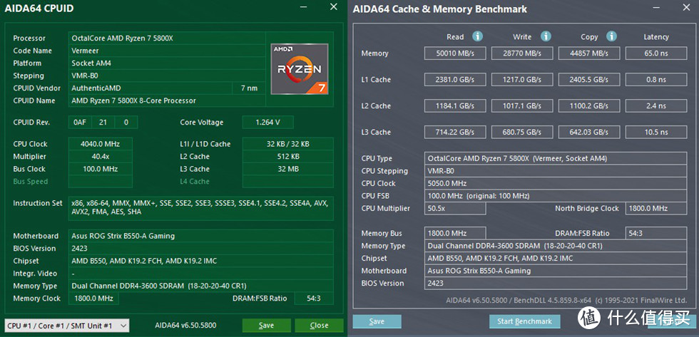 内存的XMP benchmark成绩