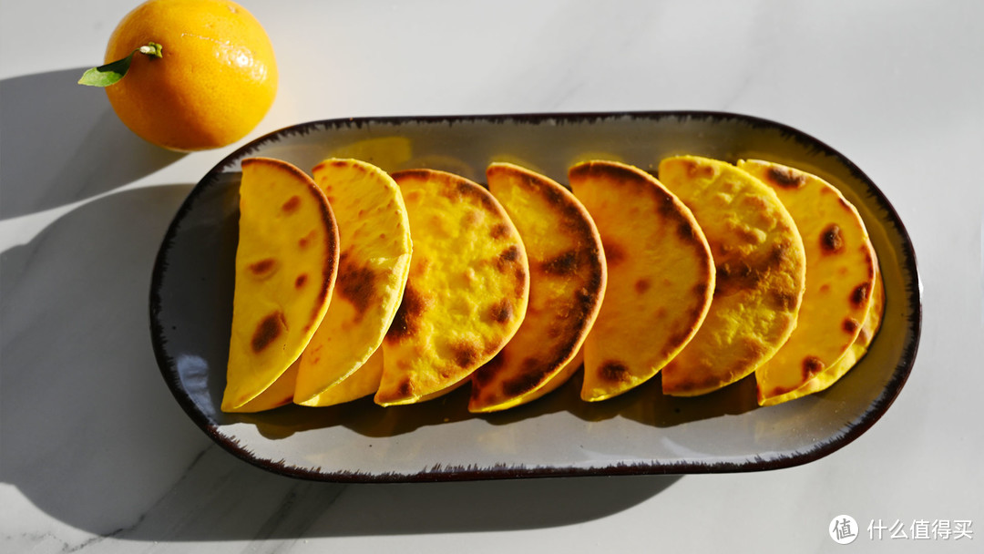香脆的南瓜薄饼可煎可烤甜咸皆宜好吃美味一口一个根本停不下来