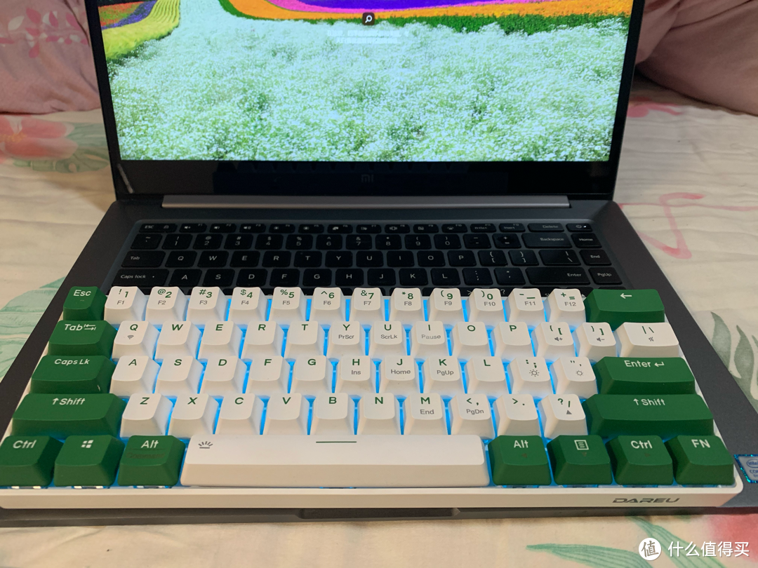 顶级外设 无线 双模奶酪绿61键机械键盘只要80包邮？——闲鱼捡垃圾
