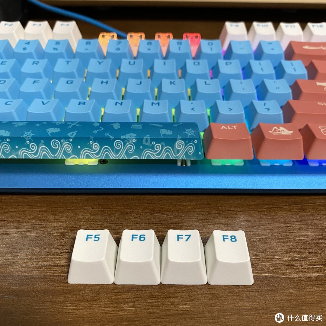 酷炫RGB，高度自定义，手感舒适的美商海盗船“航海主题”RGB机械键盘