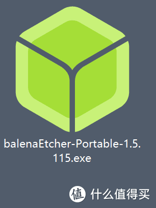etcher软件，下载后是便携版，不用安装，双击就能用，好评！