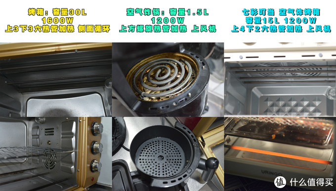 烤箱&空气炸锅&空气炸烤箱选哪个？七彩叮当空气炸烤箱，打开你厨艺新世界的大门！