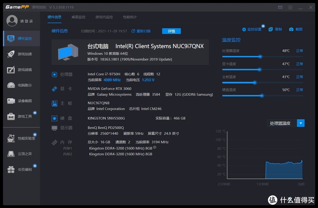 这才是小钢炮——影驰GeForce RTX 3060金属大师MINI [FG]显卡测试