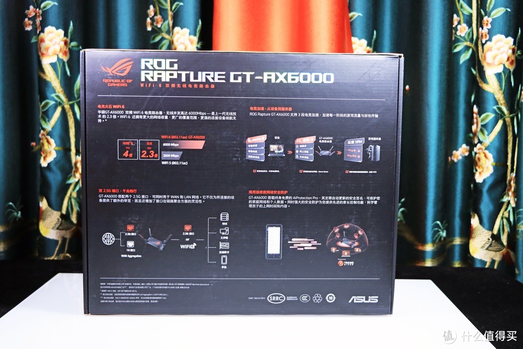 2000元档性价比路由器 “红蜘蛛” ROG GT-AX6000 电竞路由