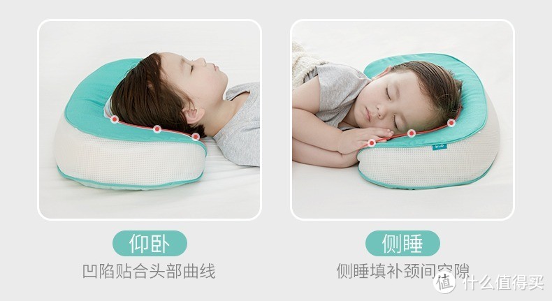 可优比新款儿童枕头：科学分区护颈，打造智慧睡眠