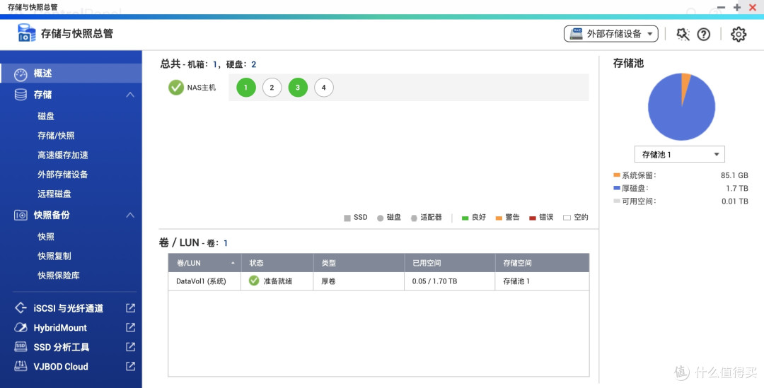 威联通NAS插入新硬盘后的超详细扩容教程:如何新建或者扩充存储池?(西数叠瓦盘试验)