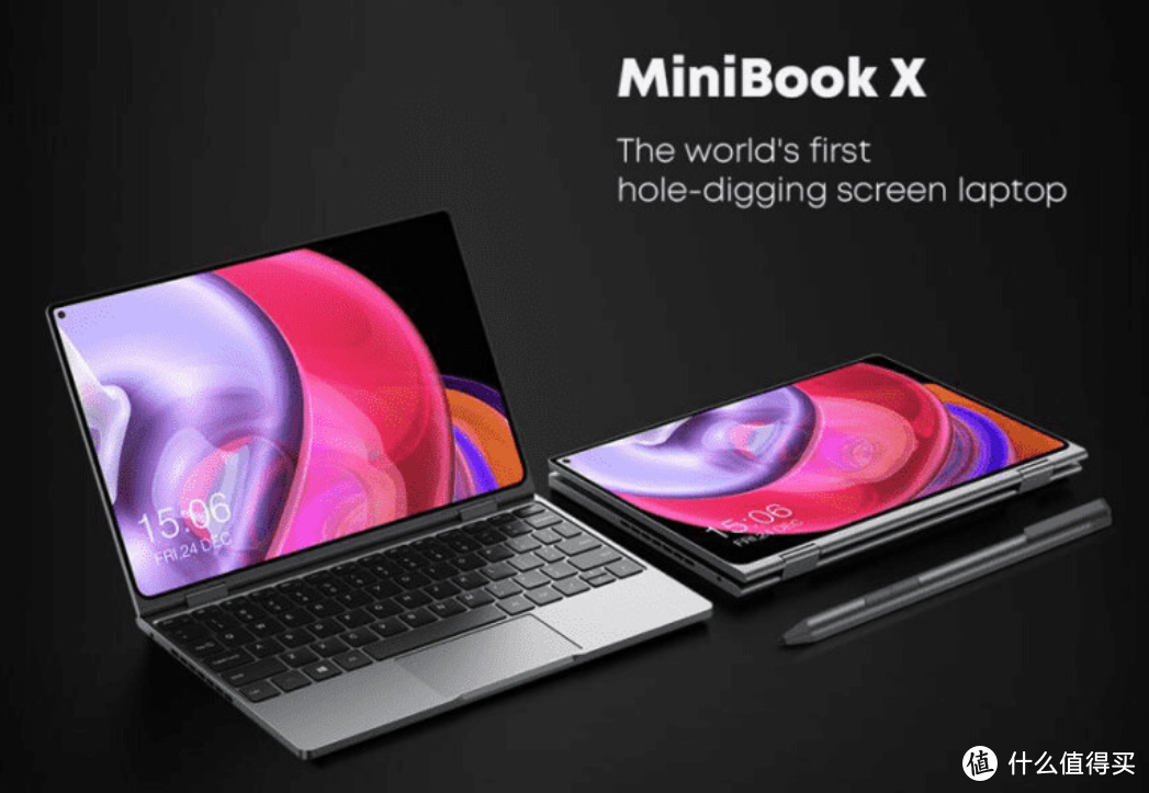 全球首款打孔屏笔记本：驰为发布 MiniBook X 二合一变形本