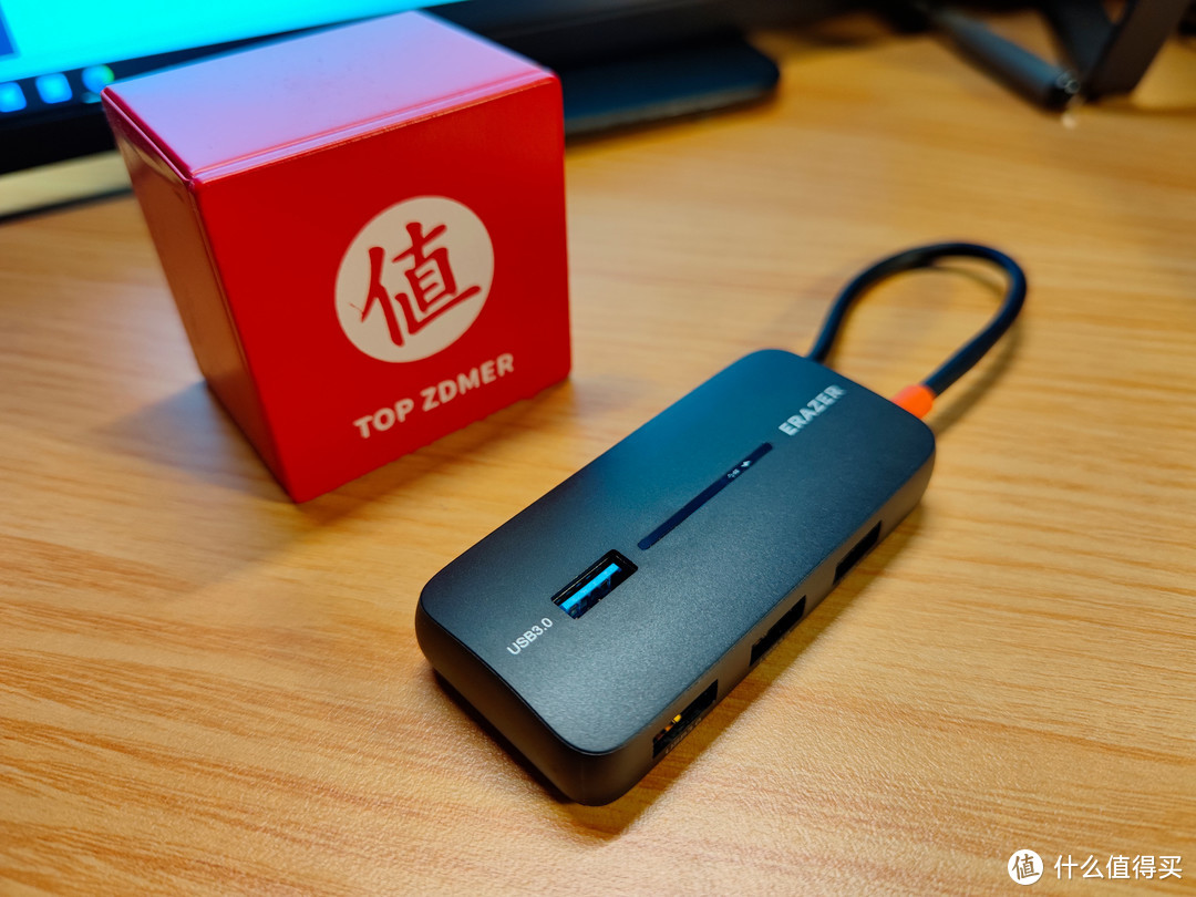 四口同传130MB/秒：19块9异能者Erazer高速USB3.0集线器开箱简评