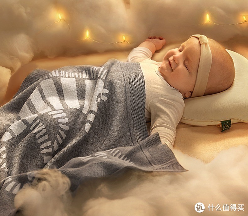babycare婴儿针织盖毯，双面纱线编织，云端柔软！