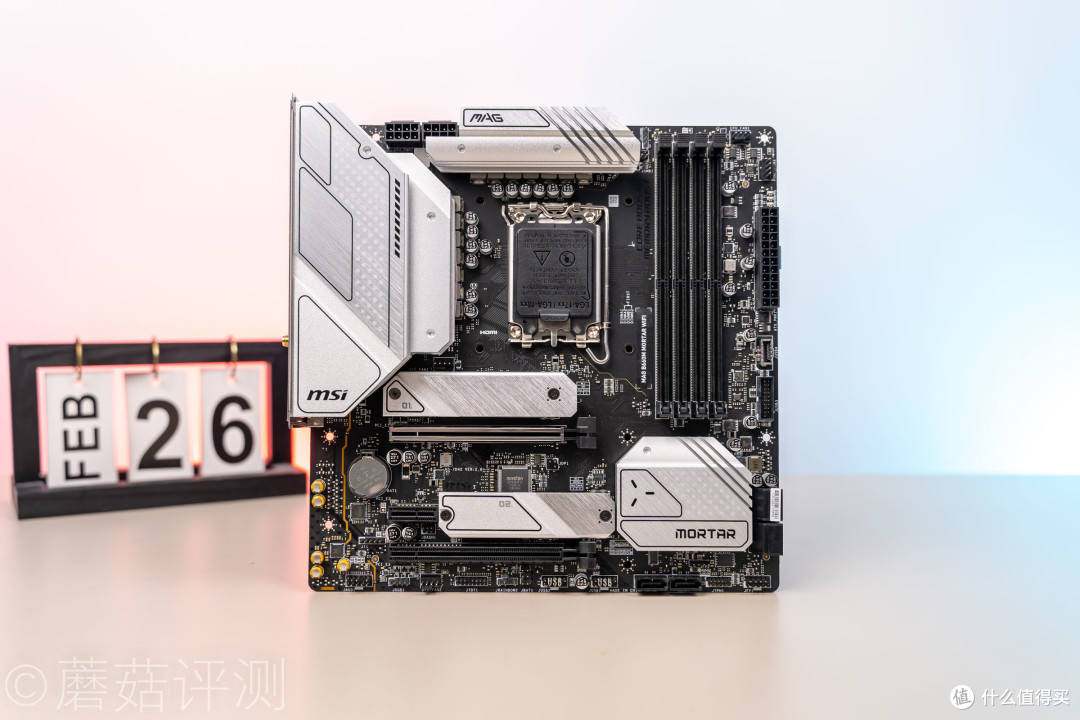 蘑菇爱拆解篇三十细节优化优势加强微星b660m迫击炮wifid5主板拆解图