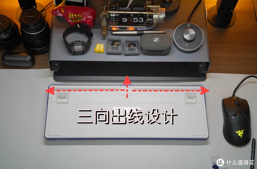 達爾優a98靜電容鍵盤和其他的軸體兄弟不同的之處在於減掉了無線