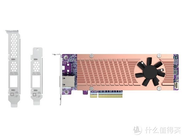 威联通发布三款带 M.2 SSD 的万兆 LAN 网卡，纯铜主动散热