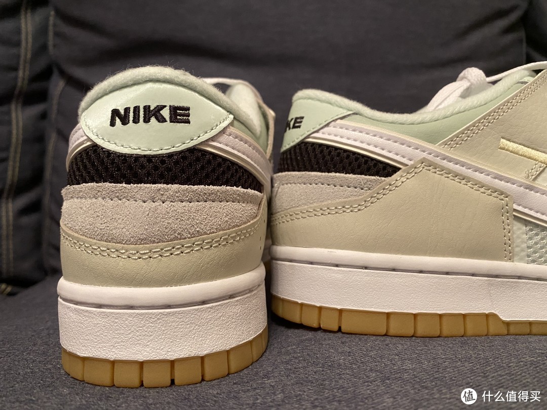 Dunk改款，灰绿拼接Nike dunk scrap