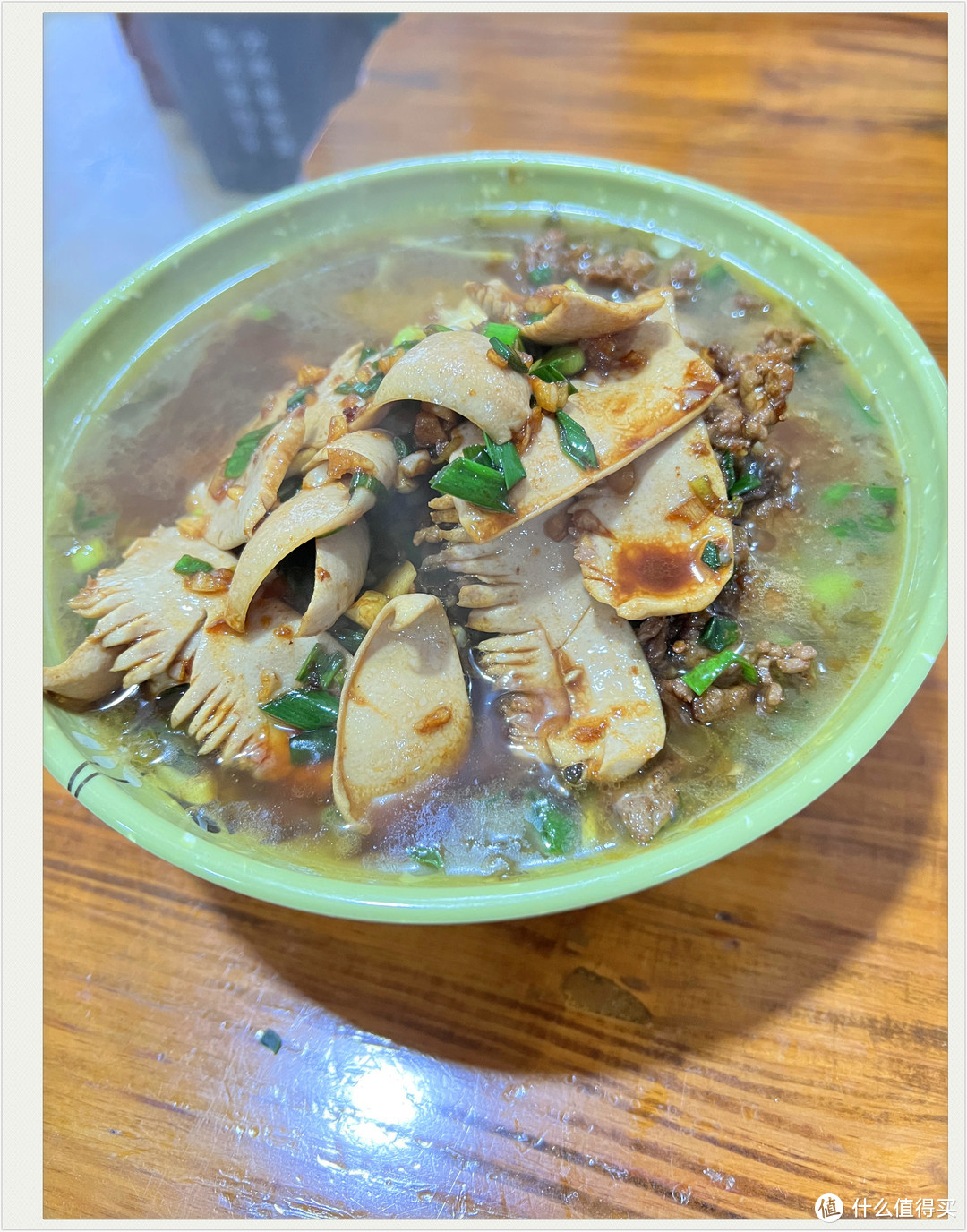 这是我的，冬笋牛肉面    腰花面，这个早餐直接巅峰了