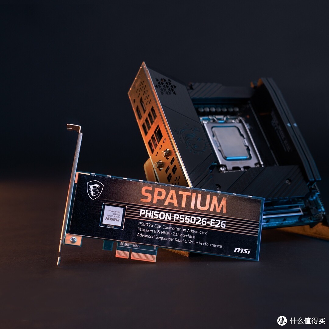 微星将发布 Spatium E26 PCIe 5.0 AIC SSD 固态硬盘