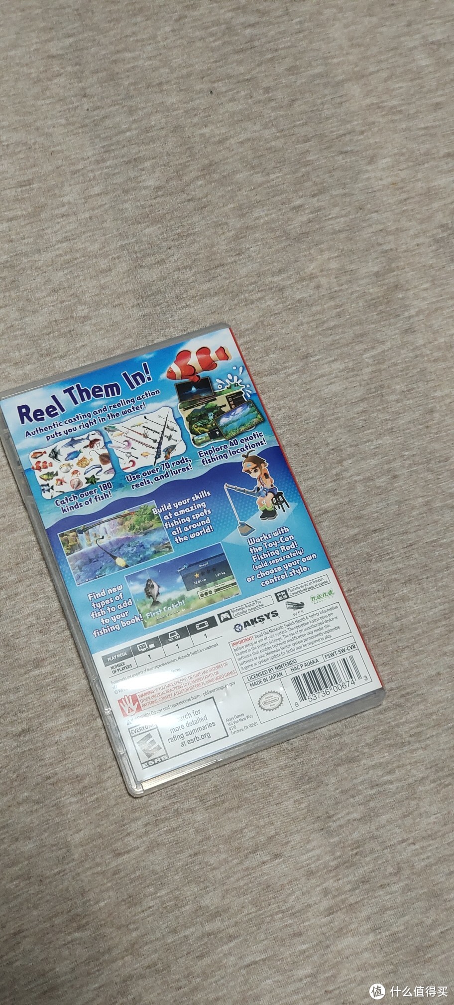 站在家里玩路亚/任天堂Nintendo Switch 游戏卡 体感游戏 游戏卡带 NS游戏卡 海外通用版 不支持电脑 钓鱼之星 