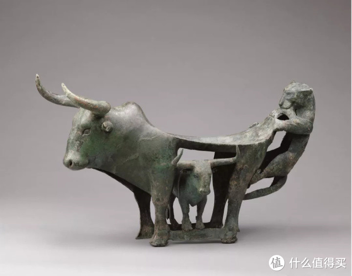 時代物・ 青銅器・虎食牛』極細工・古賞物・中国古玩・中国古美術