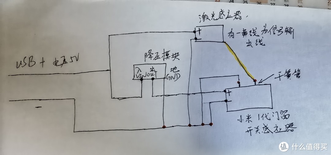 小米1代门窗传感器魔改——激光传感器