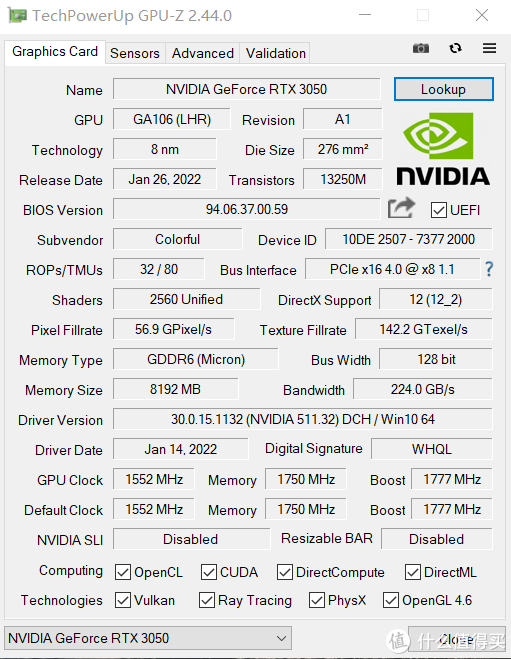 原价真香，加价憨憨——Nvidia RTX3050显卡体验速评（七彩虹3050战斧）