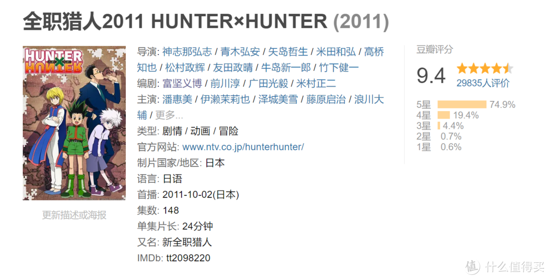 最好看的动画片？《全职猎人》Hunter.X.Hunter一定能入围