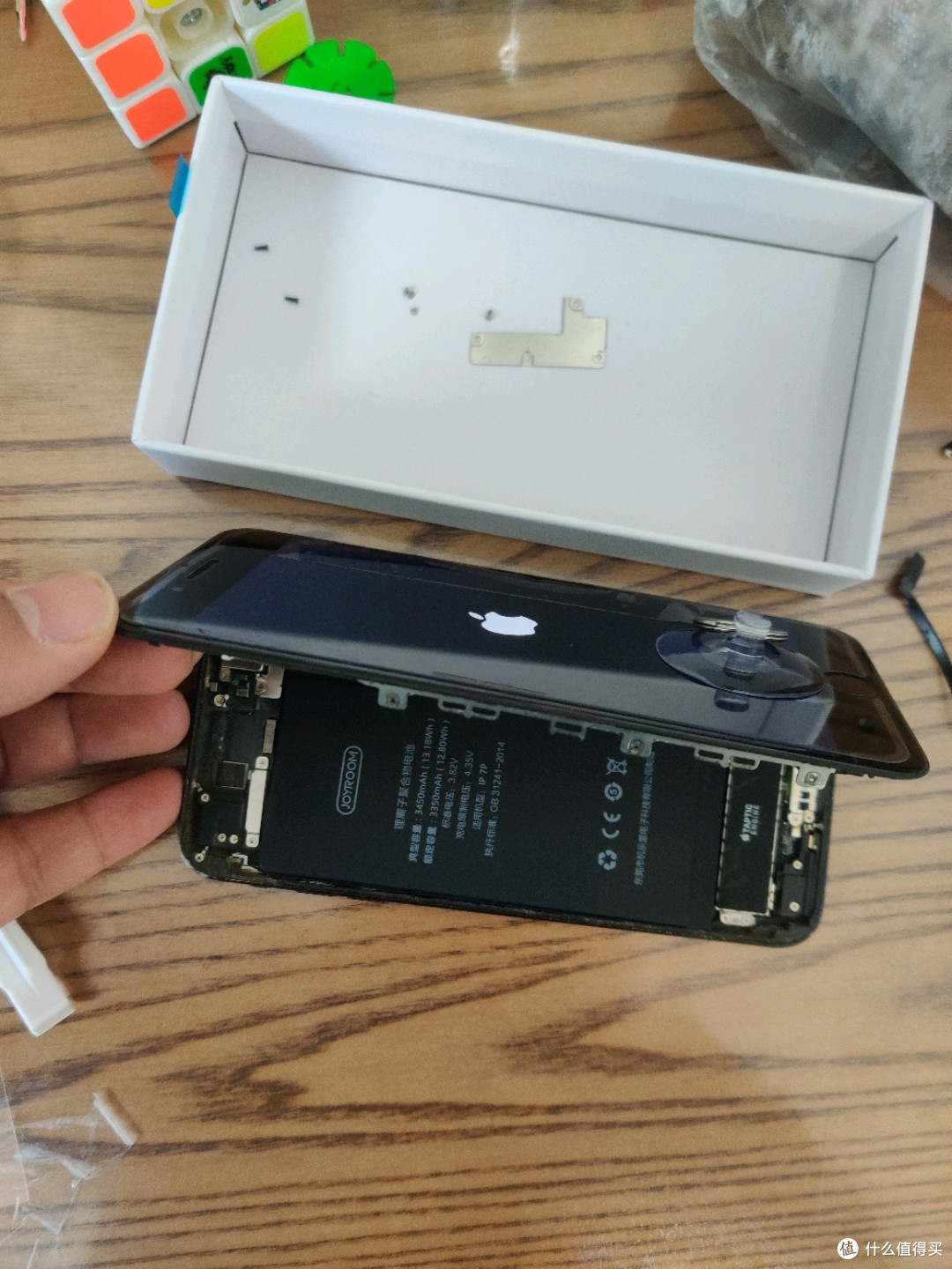 iphone7p第三次换电池了