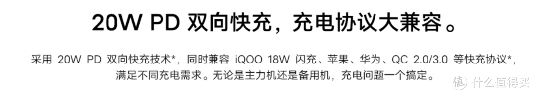 iQOO  VIVO 20W  10000mAh 快充 移动电源 充电宝 测评