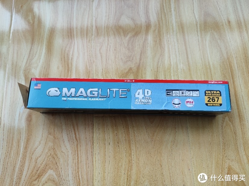 开箱一个少见的镁光（MAGLITE）4D氙气灯泡手电。