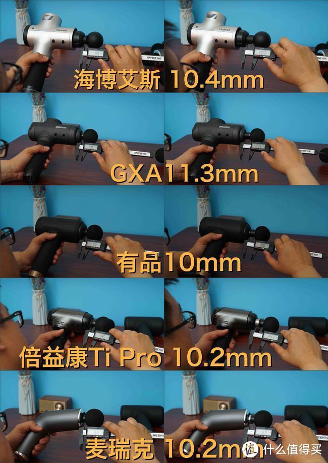 筋膜枪选购避坑指南：海博艾斯/GXA/麦瑞克/有品/倍益康Ti Pro横评
