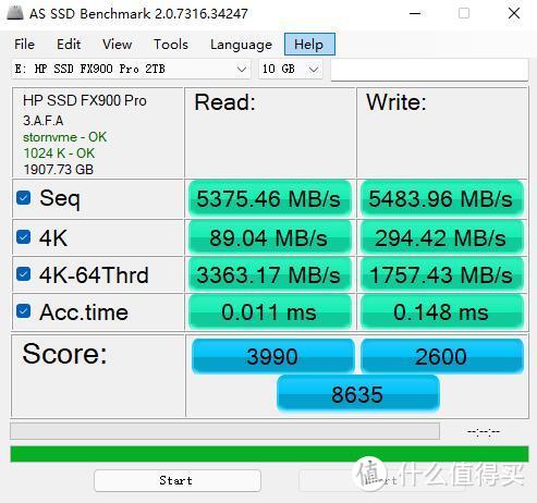 综合表现强大无短板、惠普（HP）FX900 PRO系列PCIe4.0固态硬盘2TB 评测