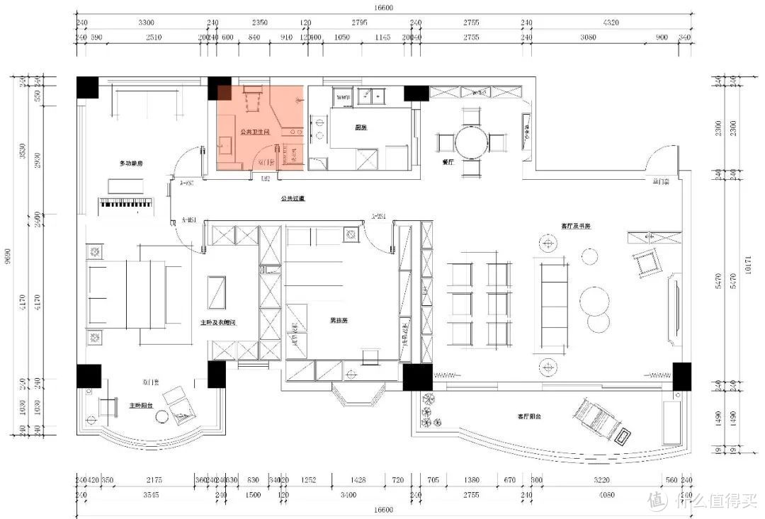 126m² 法式豪宅，烟火气一点不差，开放式书房一整面书架墙美翻！